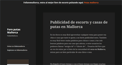 Desktop Screenshot of follatemallorca.com